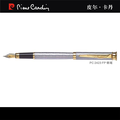 皮尔卡丹第二代冥王星系列砂烙电镀金夹钢笔PC-2423-FP